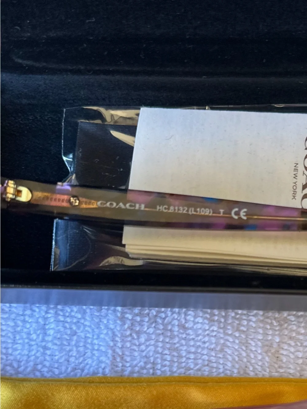 Coach Multicolor Purple Cat-Eye Sunglasses